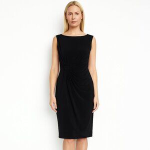 2/$30 White House Black Market Bateau Neck Draped Front Dress 0 #1543